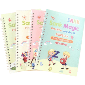 Sank magic reusable practice copybook set for kids