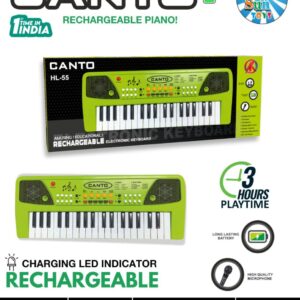 🎶 Canto HL-55 Rechargeable Electronic Keyboard - 37-Key Kids Piano with Mic! 🎤